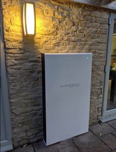 PureDrive solar battery installed in a UK home.