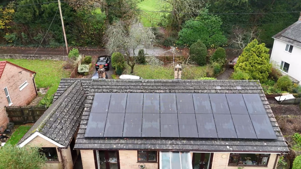 Solar panels promote sustainable development
